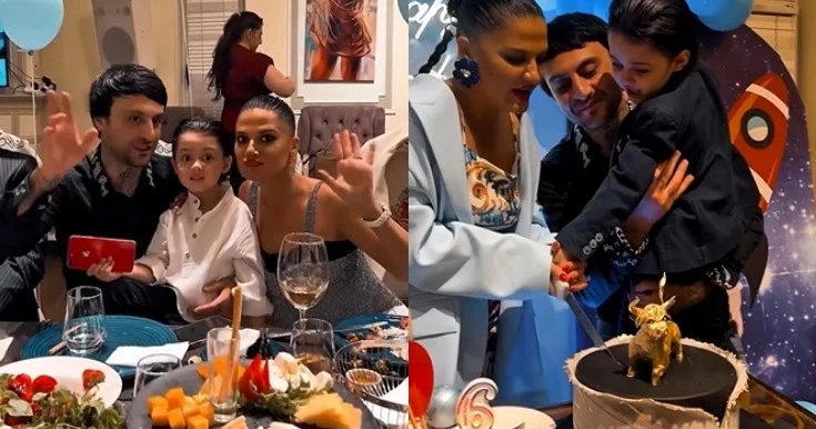 Natavanla Dado oğullarının ad gününü belə qeyd etdi Video