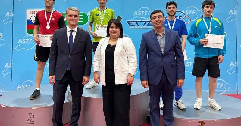 Stolüstü tennis üzrə Azərbaycan çempionatına yekun vurulub