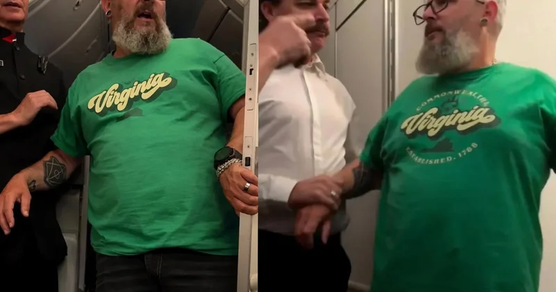 Sərnişin ekipaj üzvünü dişlədi, təyyarə təcili eniş etdi Video