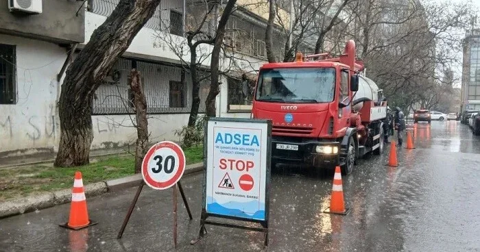 ADSEA güclü yağışla əlaqədar görülən işləri açıqladı
