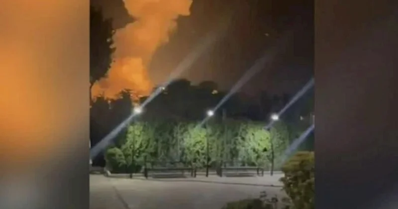Türkiyəli idmançıların qaldığı hotelin ətrafı bombalandı VİDEO