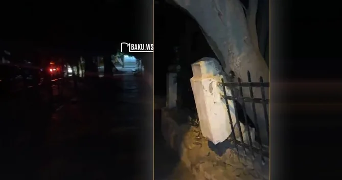 Bakının bu ərazisində yoldan keçənlər TƏHLÜKƏ ALTINDADIR