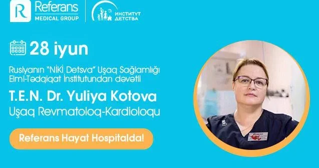 Yuliya Kotova Bakıda pasiyent qəbul edəcək