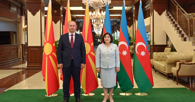 Milli Məclis və Şimali Makedoniya Assambleyasının sədrlərinin görüşü olub