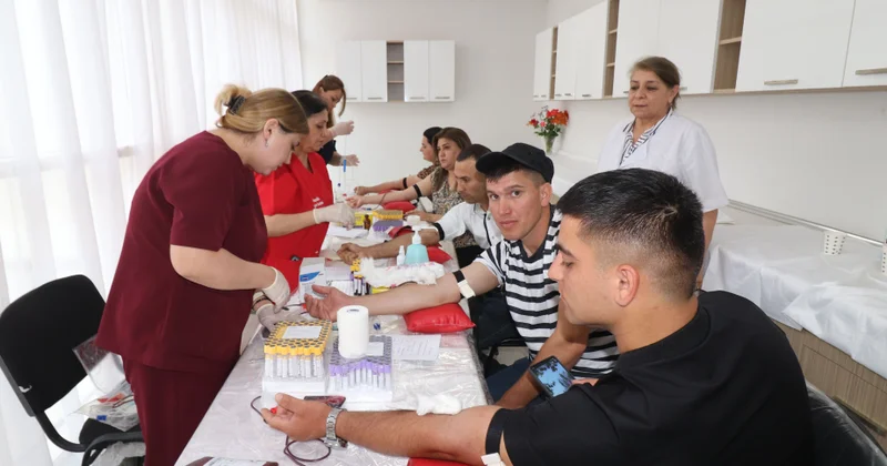 Qazaxda növbəti qanvermə aksiyası keçirilib