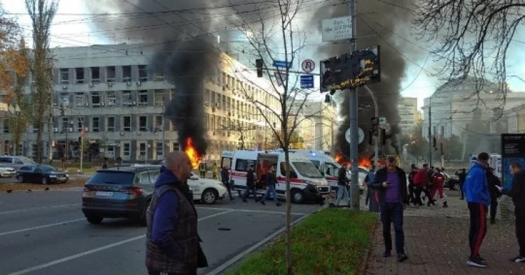 Kiyevə hava hücumu edilib