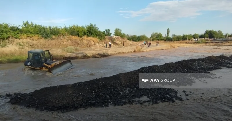 Ağdamda sel təhlükəsi aradan qaldırılıb, 60 evin qaz təchizatı bərpa edilib YENİLƏNİB