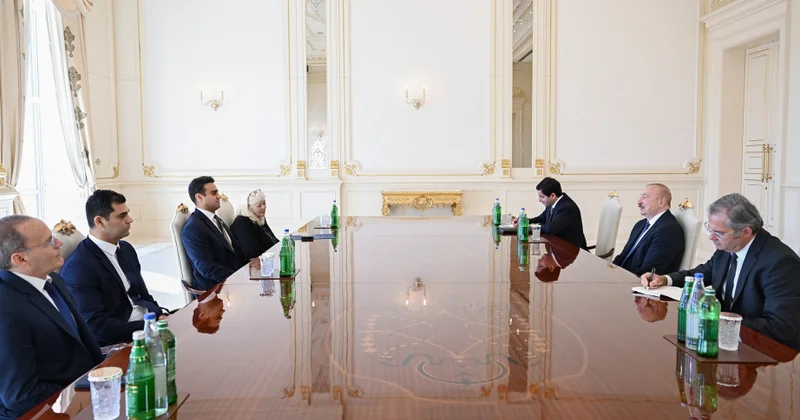 Prezident İlham Əliyev ABŞ Konqresinin Nümayəndələr Palatasının üzvünü qəbul edib