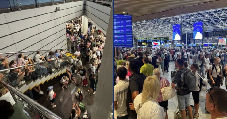 RUSİYANIN BU AEROPORTU İFLİC OLUB: 100 ə yaxın reys təxirə salınıb VİDEO