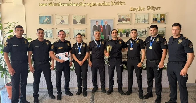 Heydər Əliyevin 103 illiyinə həsr edilən yarışda birincilik Çevik Polis Alayının oldu
