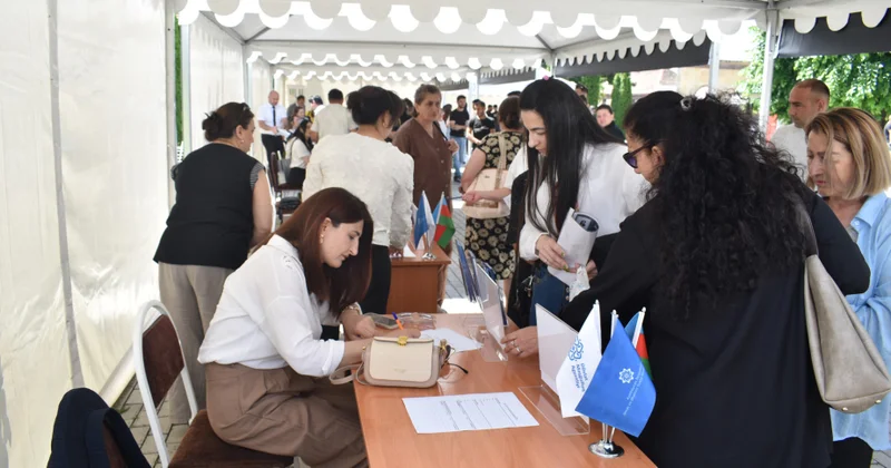 Qaxda keçirilən əmək yarmarkasına 23 müəssisədən 80 vakansiya təqdim edilib