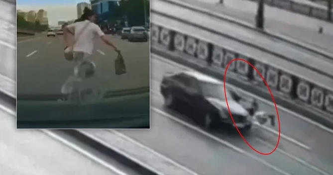 Sürücülərin kütləvi şəkildə qəza törətdiyi görüntülər yayıldı