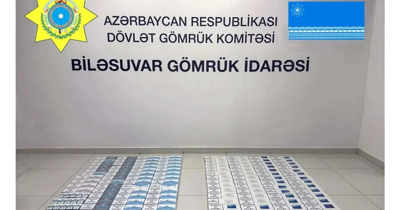Gömrük nəzarətindən gizlədilən 36 mindən çox siqaret aşkarlanıb