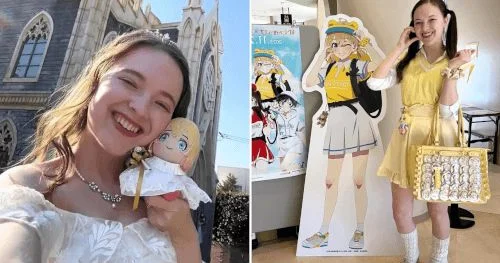 Animeyə aşiq olan qadın ona ərə getdi