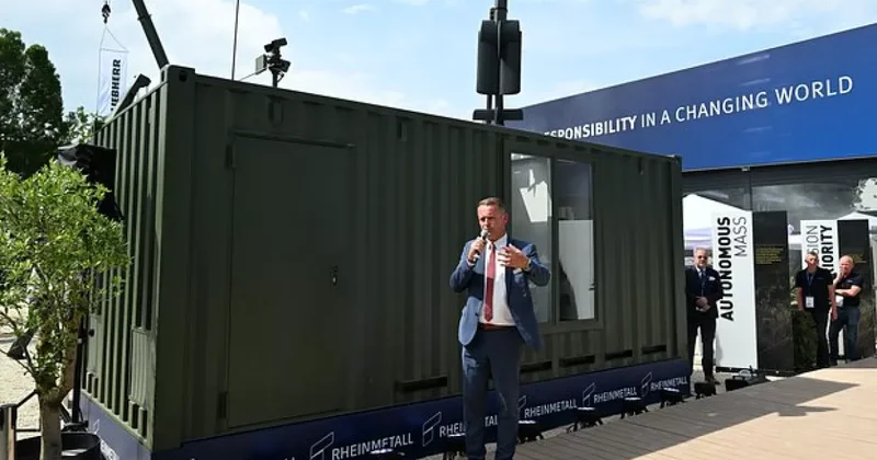 Rheinmetall представил контейнерную систему запуска роя дронов камикадзе