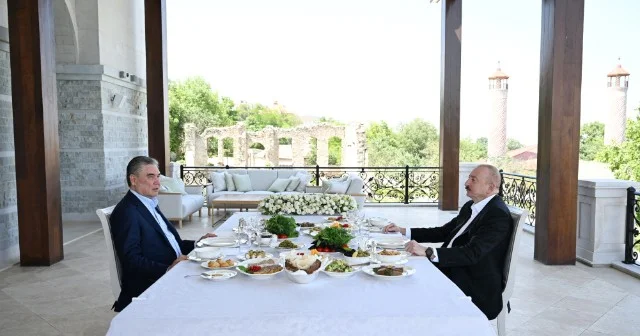 Liderlər Şuşada nahar etdilər FOTOLAR KONKRET