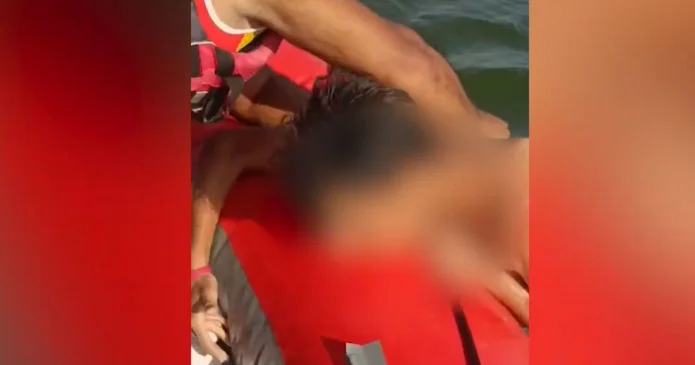 Türkanda 2 nəfər batmaqdan qurtuldu Video