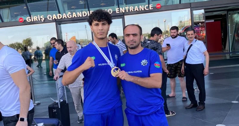 Şamil Hacızadə Uşu Sanda üzrə çempion oldu FOTOLAR