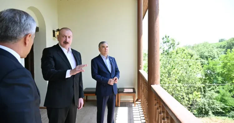 Şuşada Mehmandarovların malikanə kompleksi də ziyarət edildi FOTO