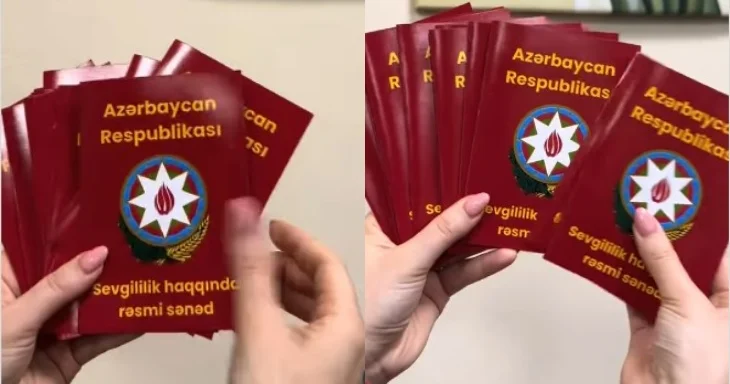 “Sevgililik haqda rəsmi sənəd” Gerbimiz belə təhqir edildi... + VİDEO