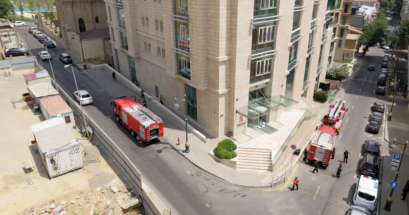 FHN Bakıda yaşayış binasında təlim keçirib VİDEO