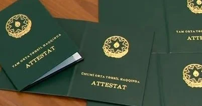 Atestatla ali məktəblərə qəbul...