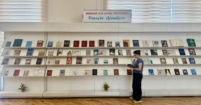 “Əməkdar elm xadimi, professor Timuçin Əfəndiyev” adlı kitab sərgisi açılıb