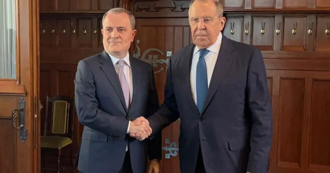 Moskvada Azərbaycan və Rusiyanın xarici işlər nazirləri ikitərəfli münasibətləri və Cənubi Qafqazda vəziyyəti müzakirə ediblər