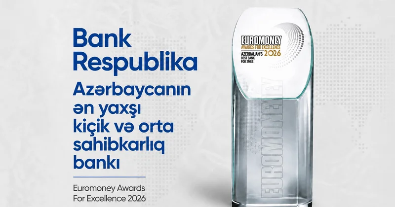 “Bank Respublika” “Azərbaycanın ən yaxşı KOS bankı” mükafatına layiq görüldü