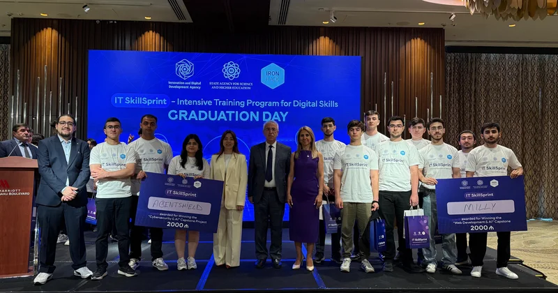 BMU nun 12 tələbəsi “IT SkillSprint” proqramını uğurla başa vurdu FOTO