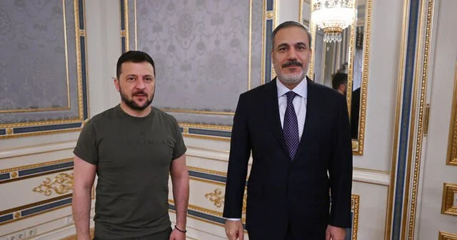 Zelenski Türkiyə XİN başçısı Hakan Fidanı qəbul etdi