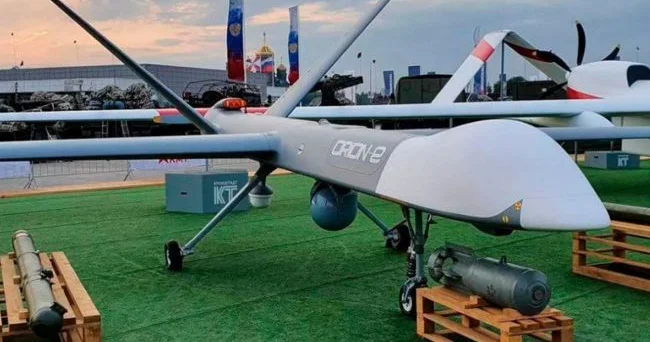 Ukrayna əsgərləri nadir bir Rusiya Orion pilotsuz təyyarəsini məhv etdilər