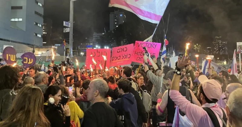 Təl Əvivdə girovların azad edilməsi ilə bağlı kütləvi aksiyalar keçirilib