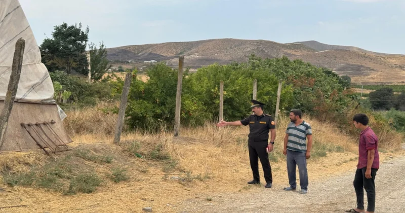 FHN azad olunmuş ərazilərdə yanğın təhlükəsizliyi ilə bağlı maarifləndirilməsi işini davam etdirir FOTOLENT