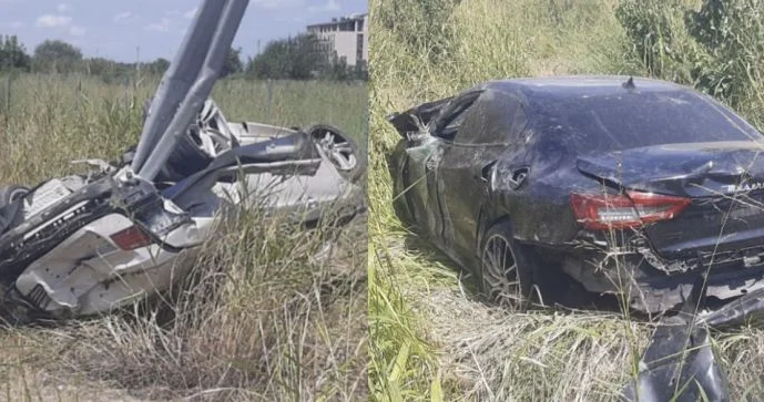 “Maserati” və BMW aşdı: Bakı Quba yolunda dəhşətli qəza FOTOLAR, VİDEO