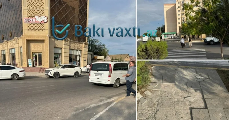 Sumqayıtda yol ÖLÜM SAÇIR: Bağçaya gedən uşaqlar... FOTO VİDEO