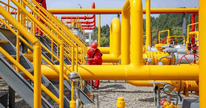 Транспортировка газа по трубопроводу Баку Тбилиси Эрзурум увеличилась