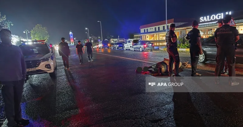 Ağstafada maşın atı vurub, sürücü xəsarət alıb