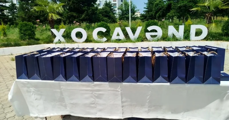 Xocavəndin iki kəndinə 39 ailə köçürülüb, mənzillərin açarları təqdim olunub