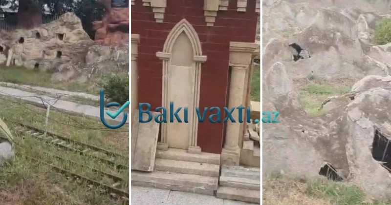 Ağstafa Miniatür Parkında acınacaqlı mənzərə