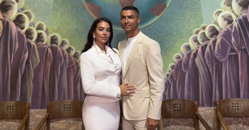 Ronaldo və Georgina Rodrigesin qonaq otağında nikah görüntüləri yayımlandı