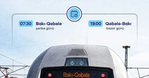 Bakı Qəbələ qatarlarının qrafiki dəyişir