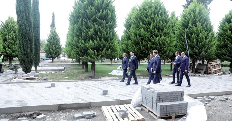 Xaçmazda sakinlərin asudə vaxtının səmərəli təşkili üçün daha bir istirahət parkı yenilənir