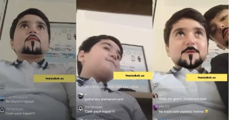 Şagird dərsdə canlı yayım açdı, söyüş söydü KONKRET