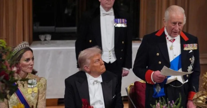 Vindzor qəsrində Donald Trampın şərəfinə dövlət ziyafəti verilib