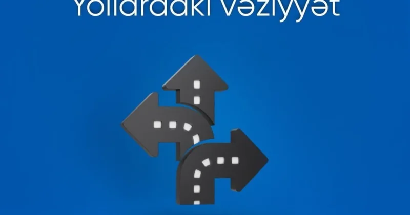 Bakıda bir sıra yollarda nəqliyyatın hərəkətində sıxlıq yaranıb