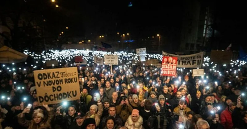 Slovakiyada aksiyalarında 20 mindən çox insan iştirak edib