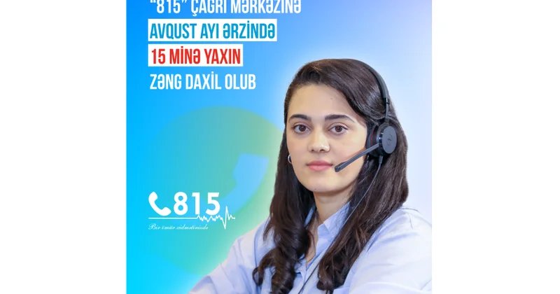 “815” Çağrı Mərkəzinə avqust ayı ərzində 15 minə yaxın zəng daxil olub