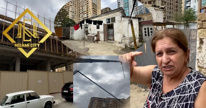 Nizami City bizi cana yığıb, başımıza oyun açır : Vətəndaşın evi görün nə hala düşdü Qalmaqal (VİDEO)