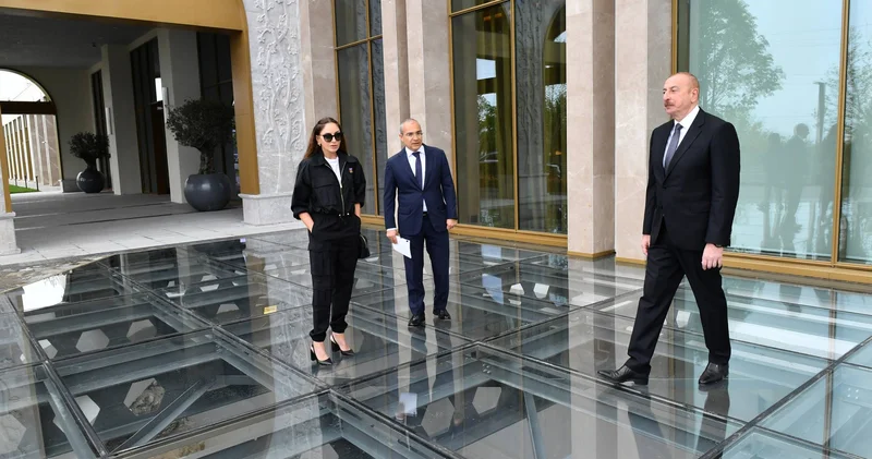 İlham Əliyev və Mehriban Əliyeva Şamaxıda hotel açılışında iştirak ediblər